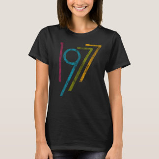 Vintage Colourful Graphic 1977 40th Birthday T-Shirt