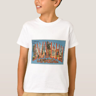 Vintage Colourful Greetings From Savannah Georgia T-Shirt