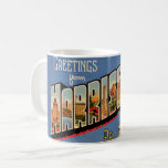 Vintage Colourful Harrisburg PA Coffee Mug<br><div class="desc">An old colourful  postcard greeting from Harrisburg,  Pennsylvania repurposed!</div>