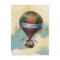 Vintage Colourful Hot Air Balloon Happy Birthday