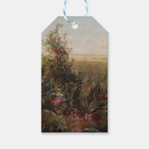 Vintage Colourful Meadow with Wildflowers Design Gift Tags
