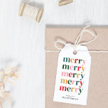 Vintage Colourful Merry Christmas Modern Minimalis Gift Tags<br><div class="desc">Introducing our Modern Scandinavian Merry Christmas Gift Tags, a delightful addition to your holiday presents. These gift tags seamlessly blend modern design with the cosy essence of Scandinavian hygge, making them perfect for adding a touch of warmth to your gifts. The tags feature a charming and minimalist design inspired by...</div>