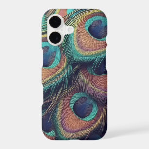 Vintage Colourful Peacock Feathers Pattern