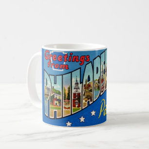 Vintage Colourful Philadelphia Mug