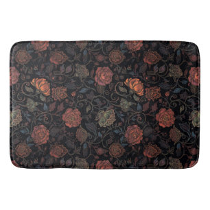 Vintage colourful Rainbow Floral Bath Mat