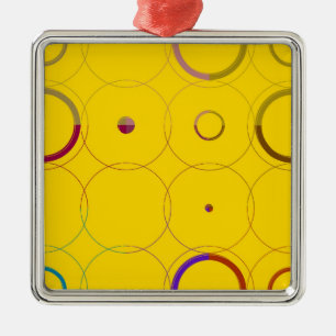 Vintage Colourful Retro Pop Art Ornaments