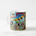 Vintage Colourful Sacramento CA Coffee Mug<br><div class="desc">A vintage, illustrated postcard greeting for the State Capital - Sacramento, California repurposed!</div>