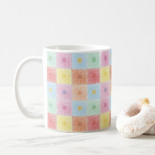 Vintage Colourful trendy Flowers pattern Birthday Coffee Mug