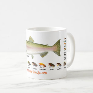 Vintage Colourful Trout Fly-Fishing Flies Mug