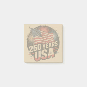 Vintage Colours American Flag 250 Years USA Post-it Notes