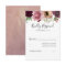 Vintage Colours Elegant Dusty Rose Wedding RSVP