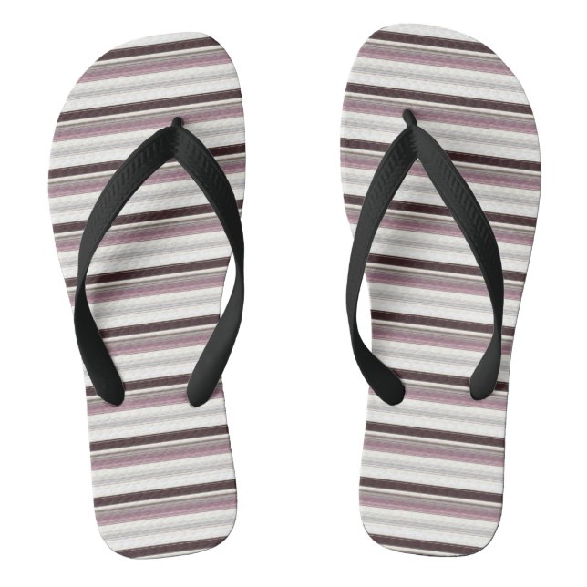 Vintage colours stripes flip flops (Footbed)