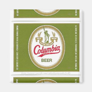 "Vintage-Columbia Beer Label" Magnet