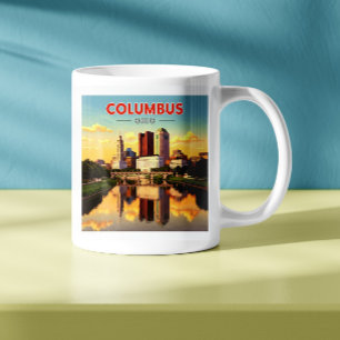 Vintage Columbus Ohio Coffee Mug
