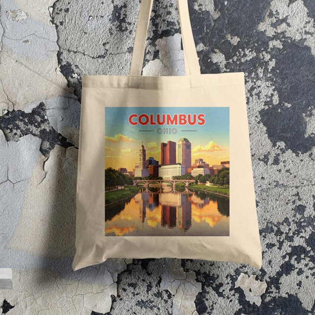 Vintage Columbus Ohio Tote Bag (Creator Uploaded)