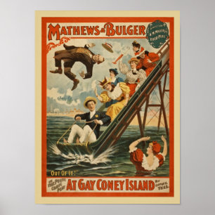 Vintage Comedy Show Advertisement Poster