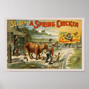 Vintage Comedy Show Advertisement Poster