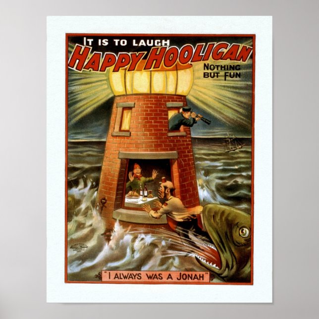 Vintage Comedy Show Advertisement Poster (Front)