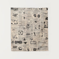 Vintage Comic Book Classified Ad Page Tapestry