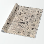 Vintage Comic Book Classified Ads Wrapping Paper