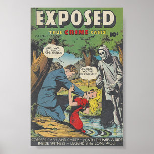 Vintage Comic Cover Poster