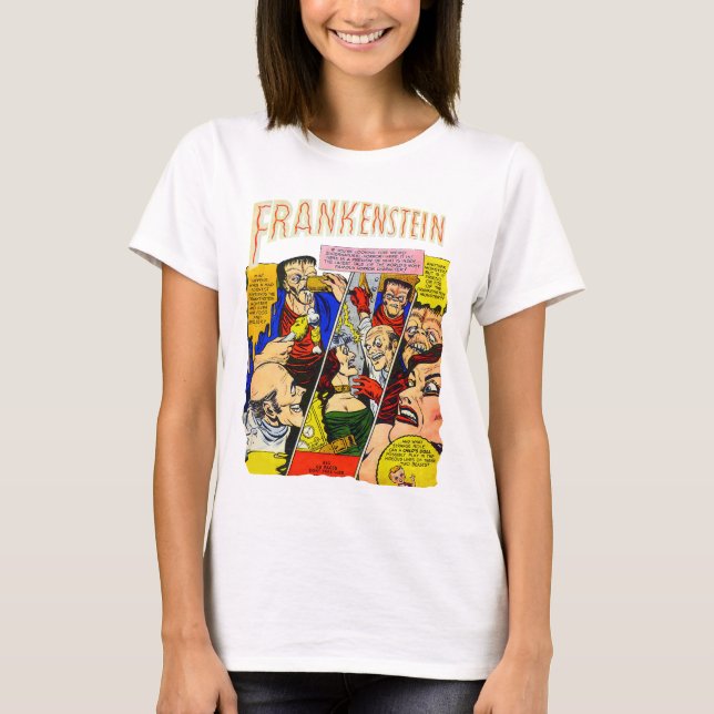 Vintage Comic Frankenstein T-Shirt (Front)