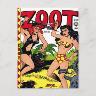 Vintage comic strips - postcard