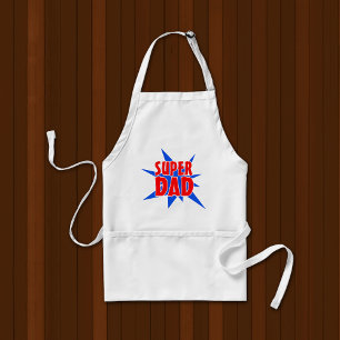 Vintage Comic Super Dad Father's Day Standard Apron