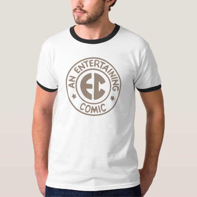 Vintage Comics Brown Logo T-Shirt (Front)