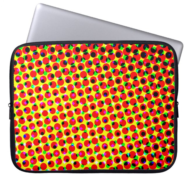 vintage comics colourful halftone backgroundabstra laptop sleeve (Front)