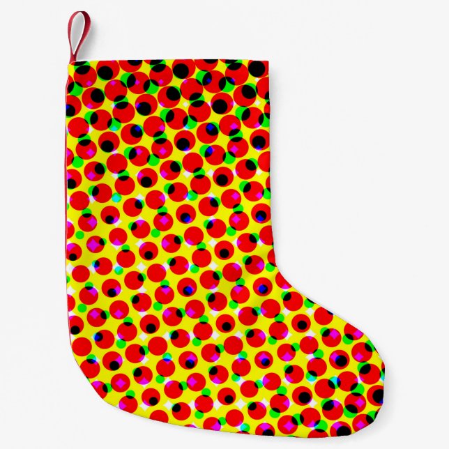 vintage comics colourful halftone backgroundabstra small christmas stocking (Front)