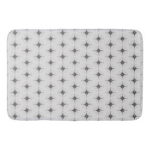 Vintage Compass Rose    Bath Mat