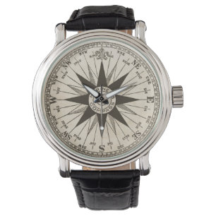 Vintage Compass Rose Watch