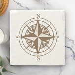 Vintage Compass Stone Coaster<br><div class="desc">Vintage Compass</div>