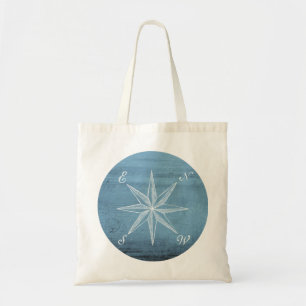 Vintage compass tote
