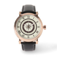 Vintage Compass Watch (static compass graphic)