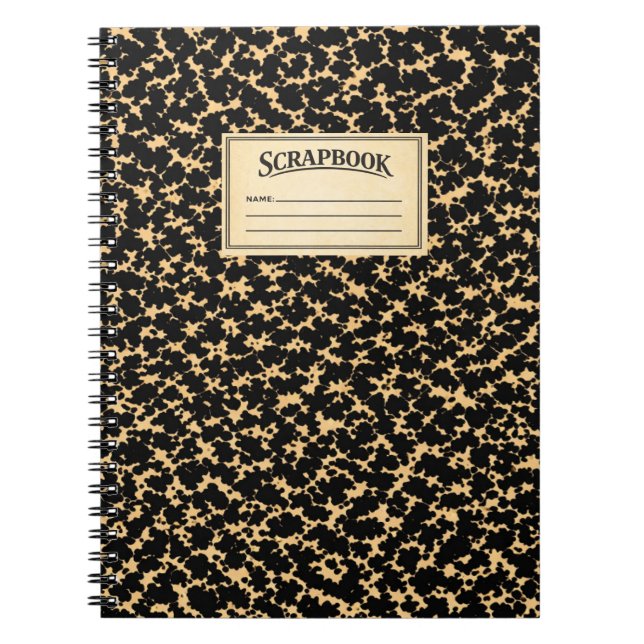 Vintage Composition book  scrapbook  (Front)