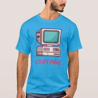 Vintage computer gamer shirt