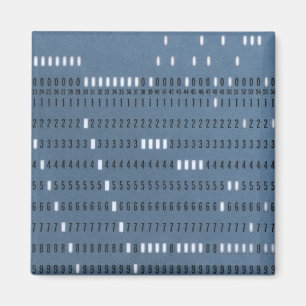 Vintage Computer Punched Card Magnet