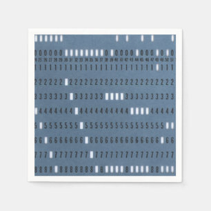 Vintage Computer Punched Card Napkin