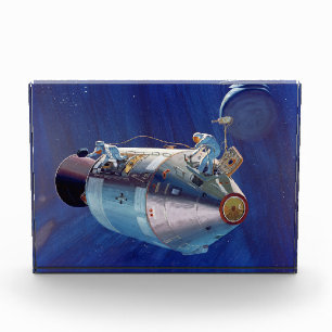 Vintage Concept of the Apollo 15 Command Module Po Photo Block