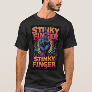 Vintage Concert Clothing Design Stinky Finger T-Shirt