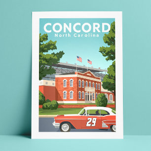 Vintage Concord North Carolina Postcard