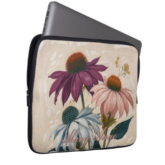 Vintage Cone Flowers Laptop Sleeve