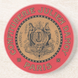 Vintage Confiturerie Advertisement Coaster