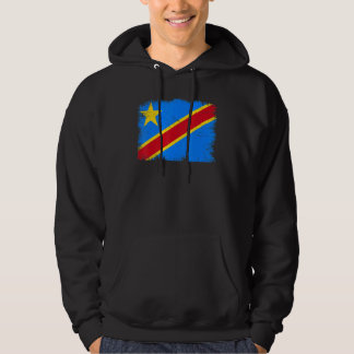 Vintage Congo the Democratic Republic Flag Congole Hoodie