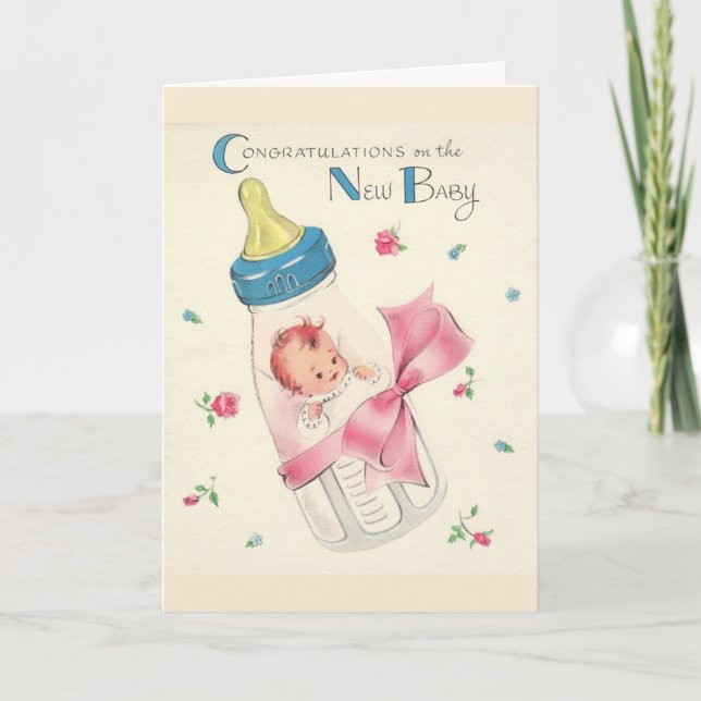 Vintage - Congrats on the New Baby, Card (Front)