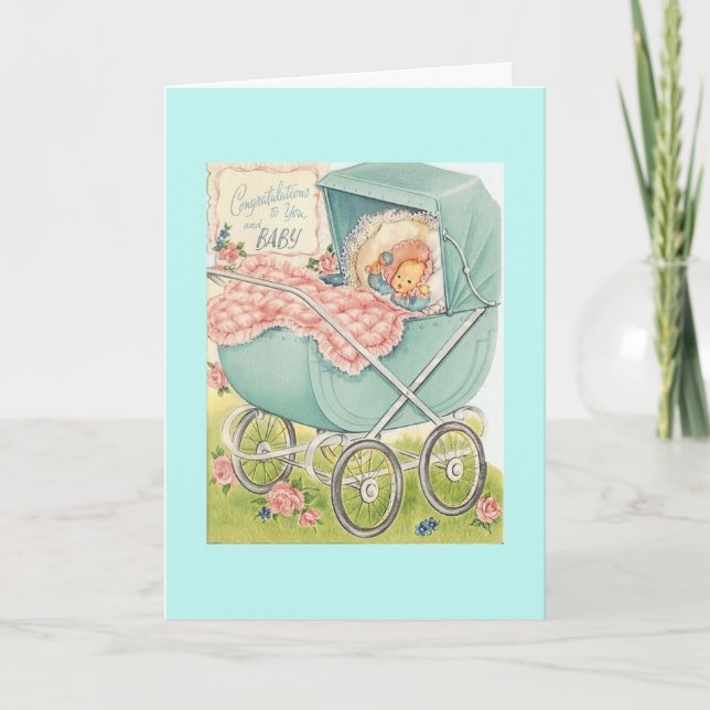 Vintage - Congratulations to You & Baby, Card (Front)