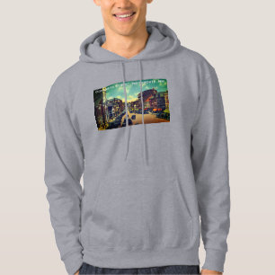 Vintage Congress Street, Portsmouth, NH Photo Hoodie