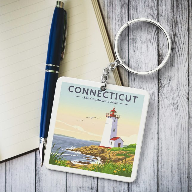 Vintage Connecticut Key Ring (Creator Uploaded)